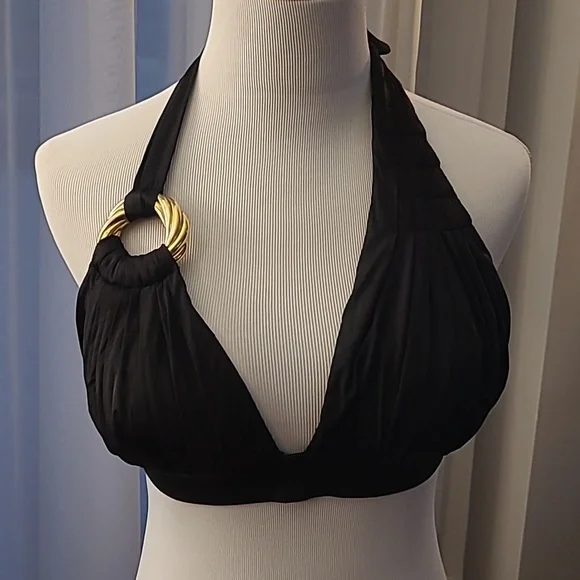 Aguaclara Designer Black Bikini 2 pc Made in Peru Size Medium - Picture 4 of 10
